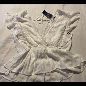 White Abercrombie top